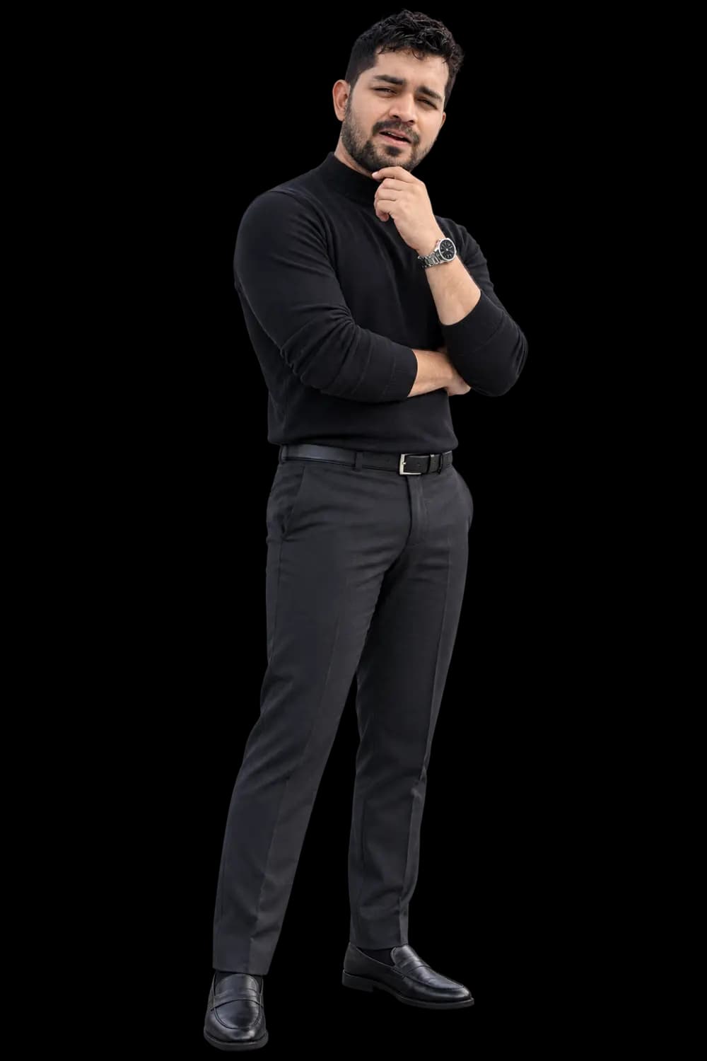 Md Asiqur Rahman in a strategic thinking pose