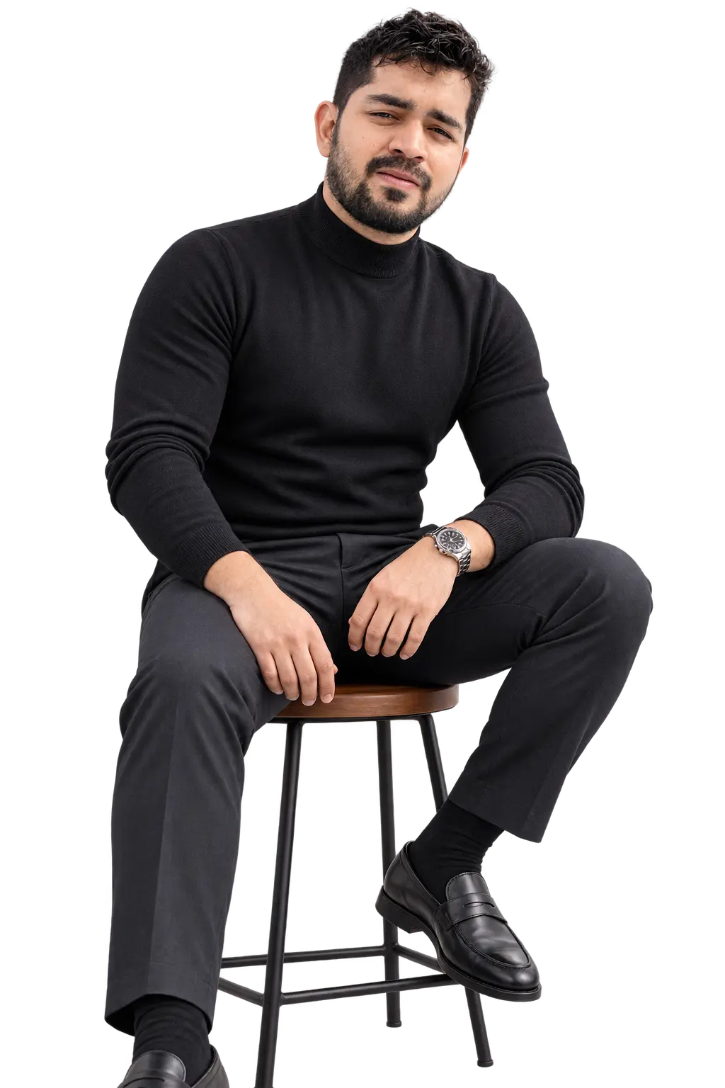 Md Asiqur Rahman seated in a relaxed advisor pose